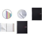 MIQUELRIUS Collegeblock "Notebook THE ORIGINAL", DIN A5 schwarz, kariert, 150 Blatt, weißes Papier 70 g/qm, mit - 1 Stück (MR2827)