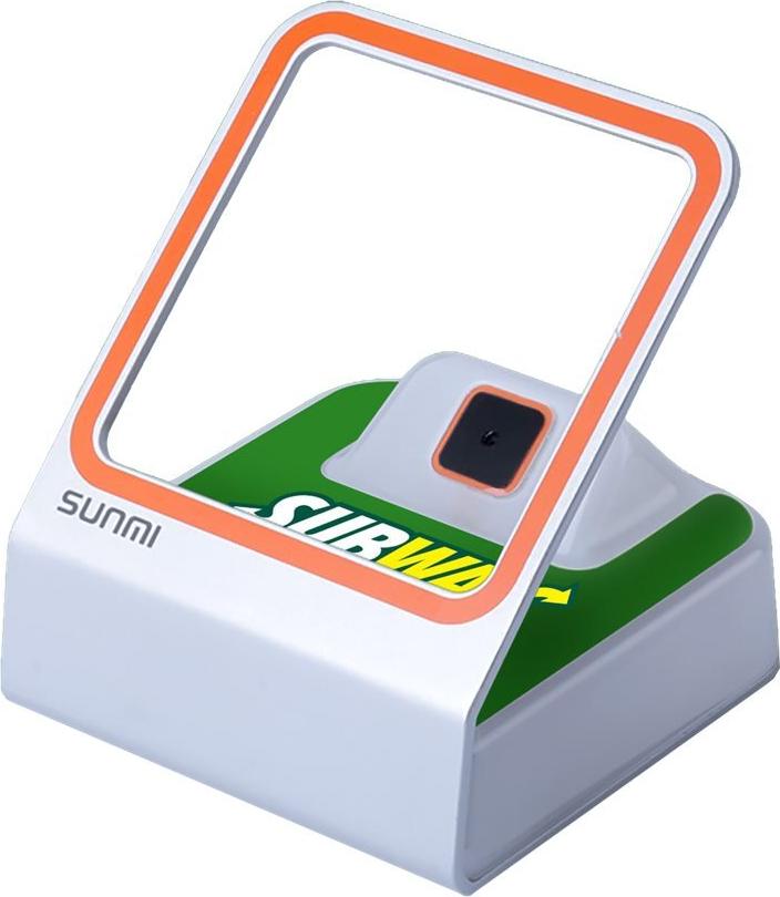 SUNMI Blink 2D-Barcode-Scanner stationär USB Orange/Weiß