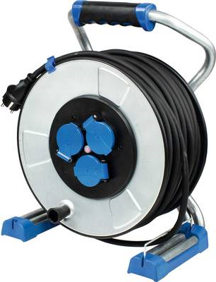 as - Schwabe 22725 Kabeltrommel 25.00 m Schwarz Schutzkontakt-Stecker (22725)