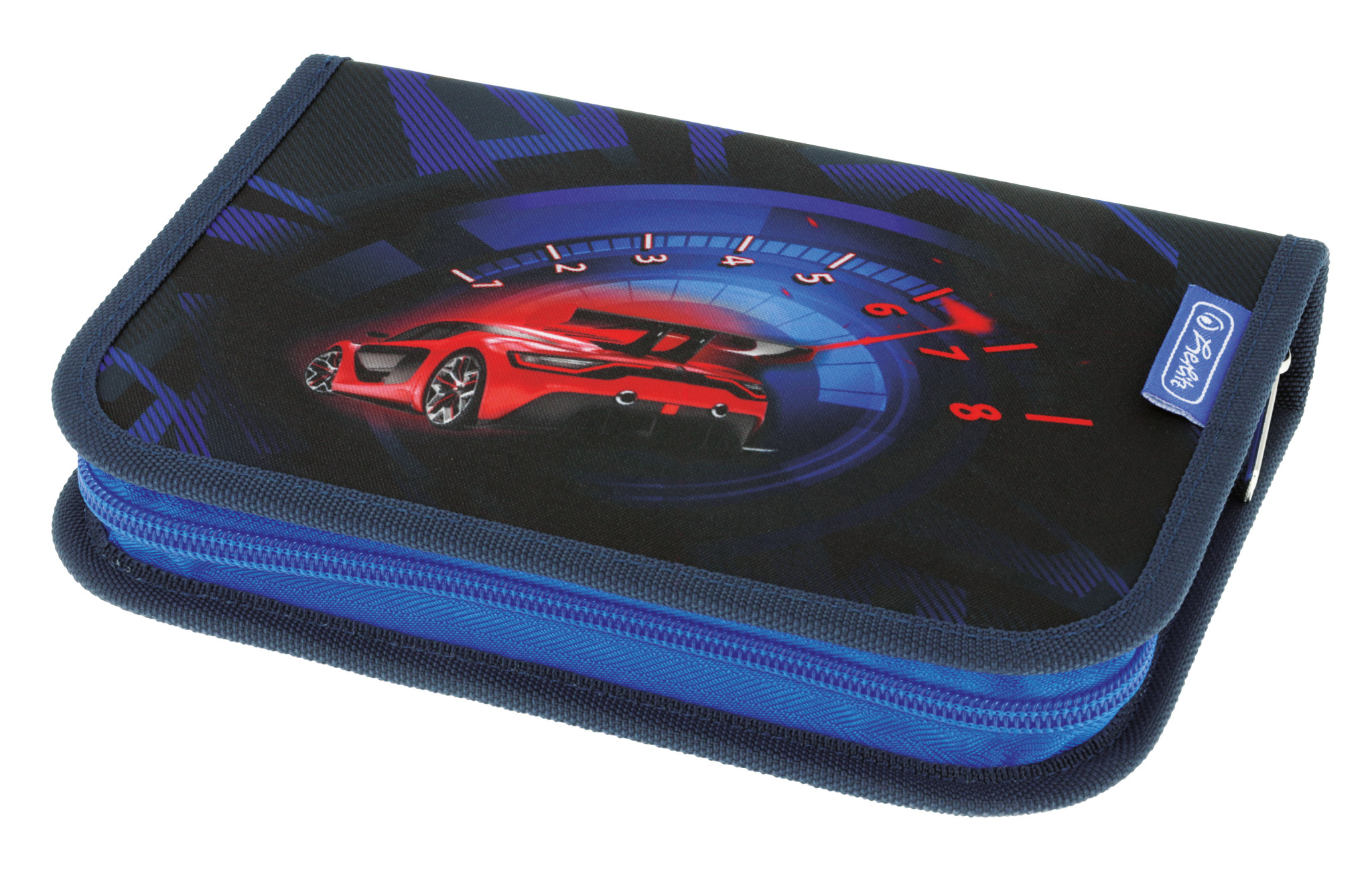 Herlitz Schüleretui High Speed 31-teilig Polyester Blau/Rot