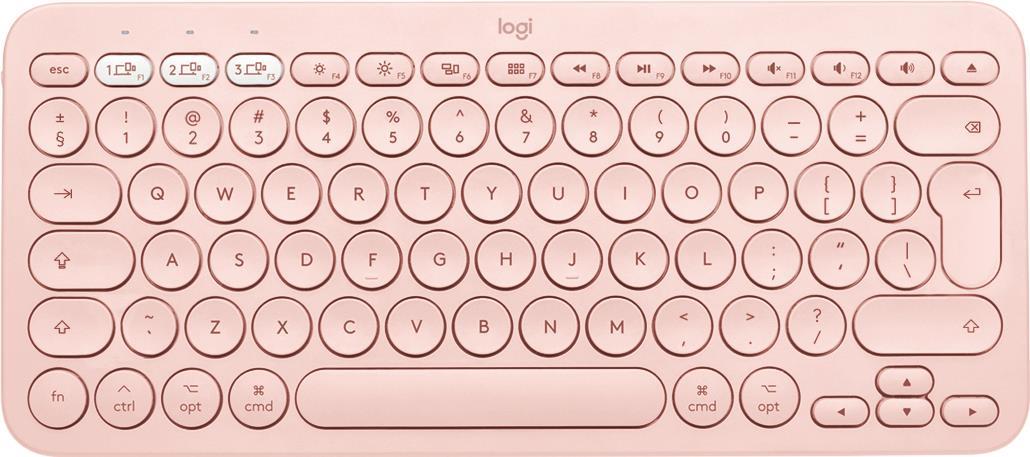 Logitech K380 For Mac Tastatur Bluetooth QWERTY US International Pink (920-010406)