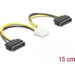 DeLOCK Stromkabel SATA-Stromstecker (M) bis 8-poliges EPS12V (M) 15 cm (83020)