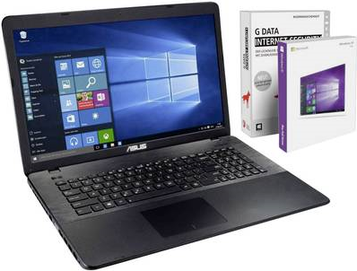 Asus ASU-N4200-1TB 43.9 cm (17.3" ) Notebook Intel® Pentium® 8 GB 1024 GB HDD Intel HD Graphics 505 Windows® 10 Pro (ASU-N4200-1TB)