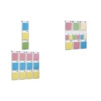 helit Wanddisplay PLACATIV, 4 Fächer DIN A4 hoch und 4 Fächer 1-3 DIN A4 hoch, glasklar, Fachtiefe: 35 mm, SAN- (H6810902)