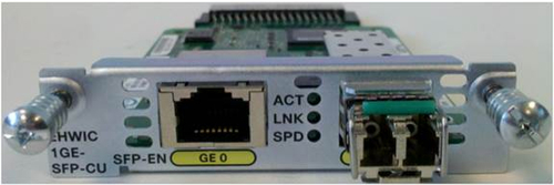 CISCO SYSTEMS 1-port GE WAN NIM - dual-mode RJ45 & SFP (NIM-1GE-CU-SFP=)