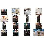 POSCA Pigmentmarker PC-5M, 8er Set Porträtfarben wasserfest, lichtbeständig, geruchsfrei, Rundspitze, - 1 Stück (PC5M/8APF ASS77)