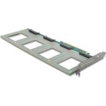 Delock PCI Express 4.0 x16 Karte zu 4 x intern U.2 NVMe SFF-8639 - Bifurcation (LxB: 288 x 122 mm) (90169) (B-Ware) (geöffnet)