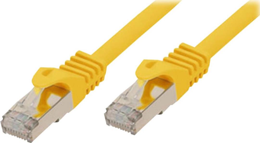 shiverpeaks®-BASIC-S--RJ45 Patchkabel S/FTP,PIMF,RohkabelCat.7 Rohkabel Halogenfrei, gelb, 15,0m (BS75525-Y)