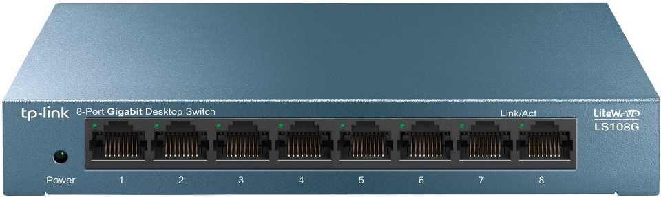 TP-Link LiteWave LS108G Gigabit Switch 8 Ports Blue