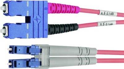 Telegärtner Glasfaser LWL Anschlusskabel [1x SC-Stecker - 1x LC-Stecker] 50/125µ Multimode OM4 2 m Telegärtner (L00891A0082)