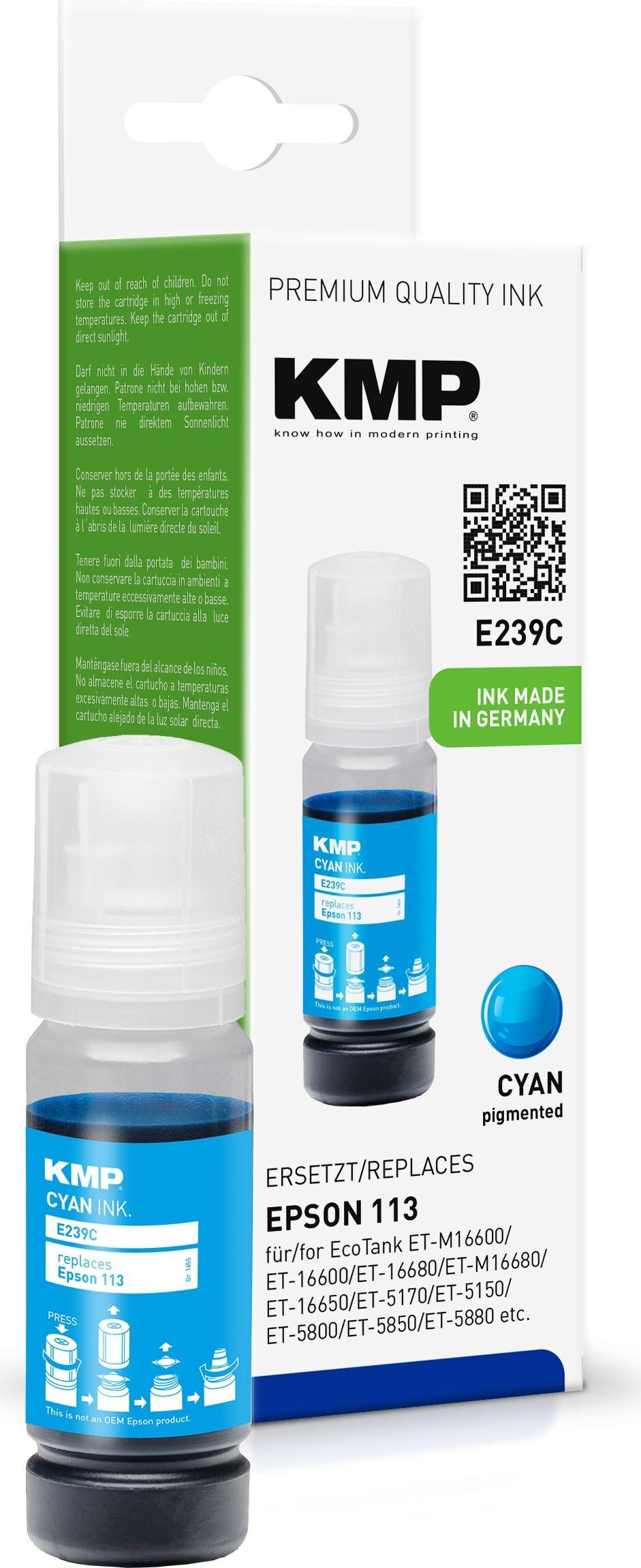 KMP 1655,0003 Druckerpatrone 1 Stück(e) Kompatibel Cyan (1655,0003)