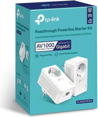 TP-LINK TL-PA7019P KIT 1000 Mbit/s Eingebauter Ethernet-Anschluss Weiß 2 Stück(e) (TL-PA7019P kit(DE))