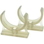 Alphacool Cape Coolplex Halterung aus Acrylglas 2x Stück 50mm EOL (15512)