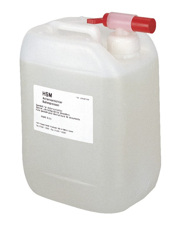 HSM Schneidblock-Spezialreinigungsöl 5 l Transparent, Weiß