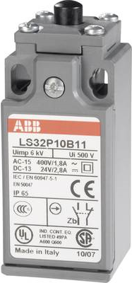 ABB Endschalter 400 V/AC 1.8 A Stößel tastend LS32P10B11 IP65 1 St. (1SBV010310R1211)