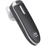 Manhattan Bluetooth-Headset, Bluetooth 4.0 + EDR, In-Ear Design, omnidirektionales Mikrofon, integrierte Bedienelemente, schwarz. Produkttyp: Kopfhörer. Übertragungstechnik: Kabellos, Bluetooth. Empfohlene Nutzung: Anrufe/Musik. Gewicht: 12 g. Produktfarbe: Schwarz (179553)