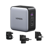 UGREEN USB-A+2*USB-C 65W GaN Worldwide Travel Fast Charger (90409)