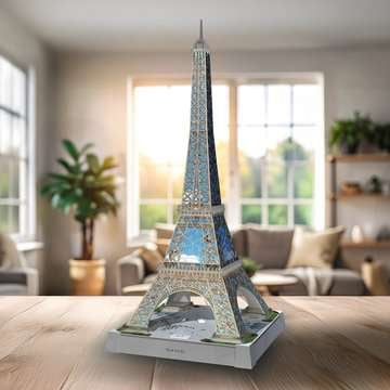 Ravensburger 3D Puzzle Iconics Eiffelturm mit Licht 216 Teile
