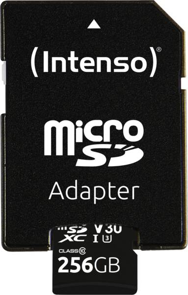 Intenso Professional 256 GB microSDXC-Karte UHS-I Schwarz