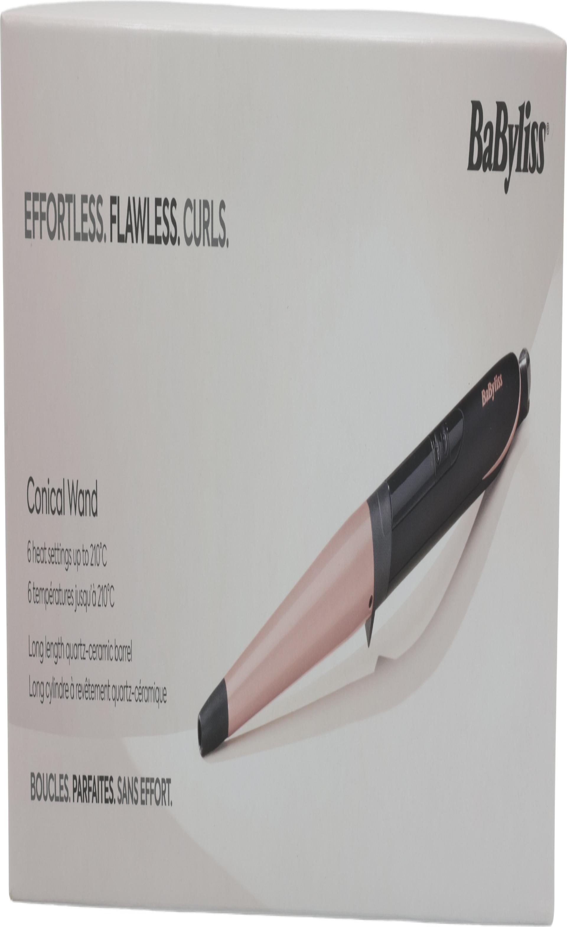 BaByliss C454E Rose Quartz Lockenstab Rosa Schwarz