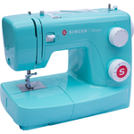SINGER Simple 3223G Halbautomatische Nähmaschine Türkis 23 Stiche Freiarm (Simple 3223G) (geöffnet)