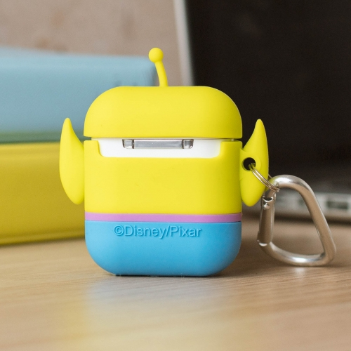 ThumbsUp! PowerSquad AirPods Case Alien 3D-Silikon Blau, Weiß, Gelb