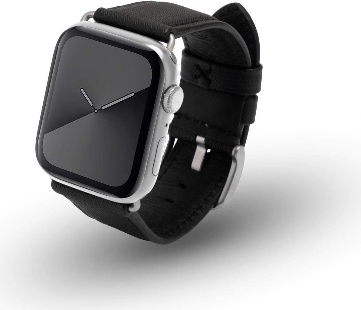 JT Berlin Watchband Wannsee | Apple Watch Ultra/42/44/45mm | schwarz - Aluminium silber | M | 10841 (10841)