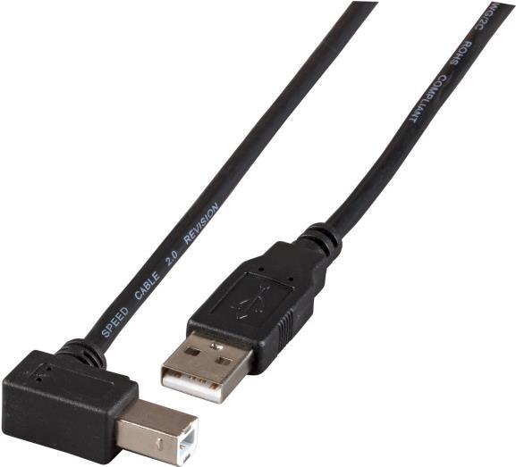 EFB-Elektronik USB2.0 Anschlusskabel A-B (gewinkelt), St.-St., 1,8m, schwarz, Classic Hersteller: EFB Elektronik (K5260SW.1,8)