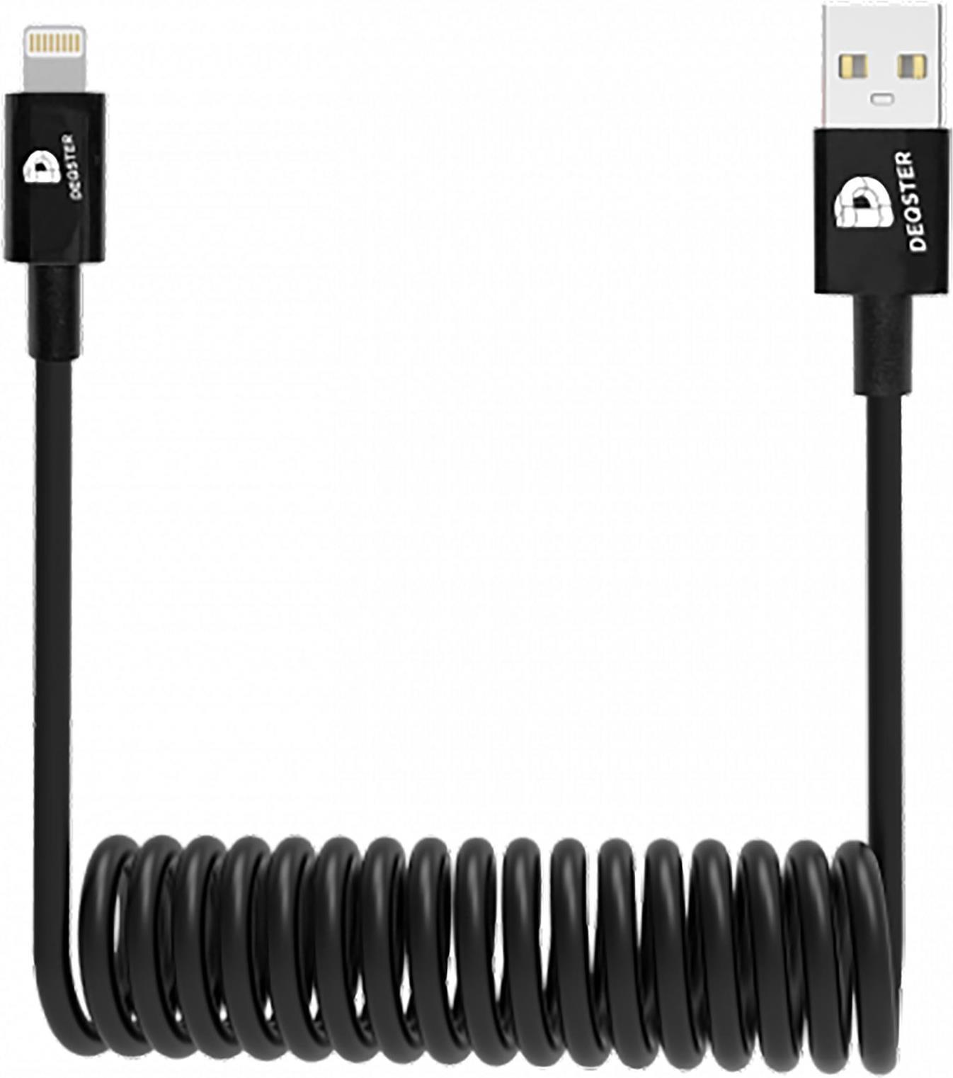 DEQSTER 50-733760 Lightning-Kabel 0,8 m Schwarz (50-733760)