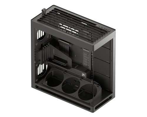 HAVN HS 420 VGPU Midi-Tower E-ATX Tempered Glass PCIe 5.0 Riser Schwarz