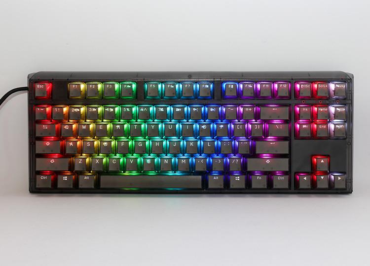 Ducky One 3 Aura TKL Gaming-Tastatur mit Gateron Baby Kangaroo, USB, RGB-LED, Hot-Swap, Schwarz