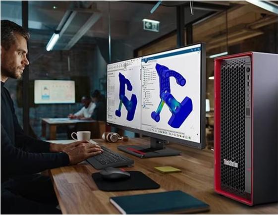 Lenovo ThinkStation P5 30GA Workstation Intel Xeon W5-2545 128 GB RAM 1 TB SSD NVIDIA RTX 4500 Ada Schwarz