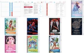 ROTH Hausaufgabenheft Disney Vaiana für clevere Faule liniert DIN A5 ohne Rand, 104 Blatt (89468)