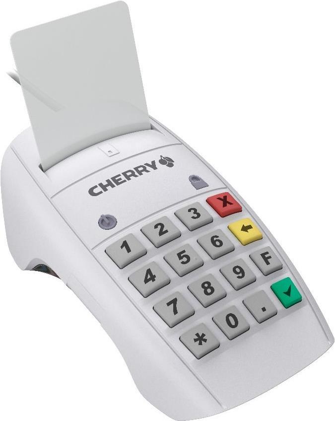CHERRY SmartTerminal ST-2100 - SmartCard-Leser - USB - weiß (ST-2100UG)