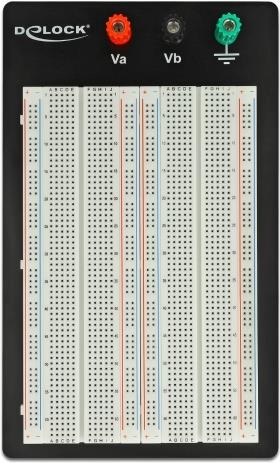 Delock Experimentier-Steckbrett mit Bodenplatte 1260/400 Kontakte (18314)
