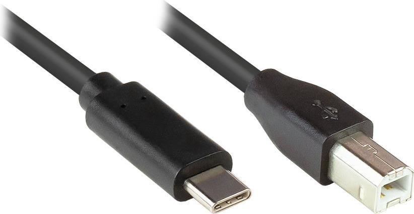 ALCASA GC 2510-CB030 - USB 2.0 Kabel C Stecker auf B Stecker 3 m - Kabel - Digital/Daten (2510-CB030