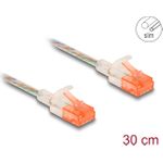 DeLOCK 80351 Netzwerkkabel Transparent 0,3 m Cat6a U/UTP (UTP) (80351)