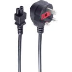 shiverpeaks BSUK60001 Stromkabel Schwarz 1,8 m C5-Koppler (BSUK60001)