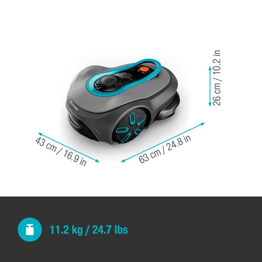 Gardena smart SILENO free Mähroboter 1200 m² Set Grau