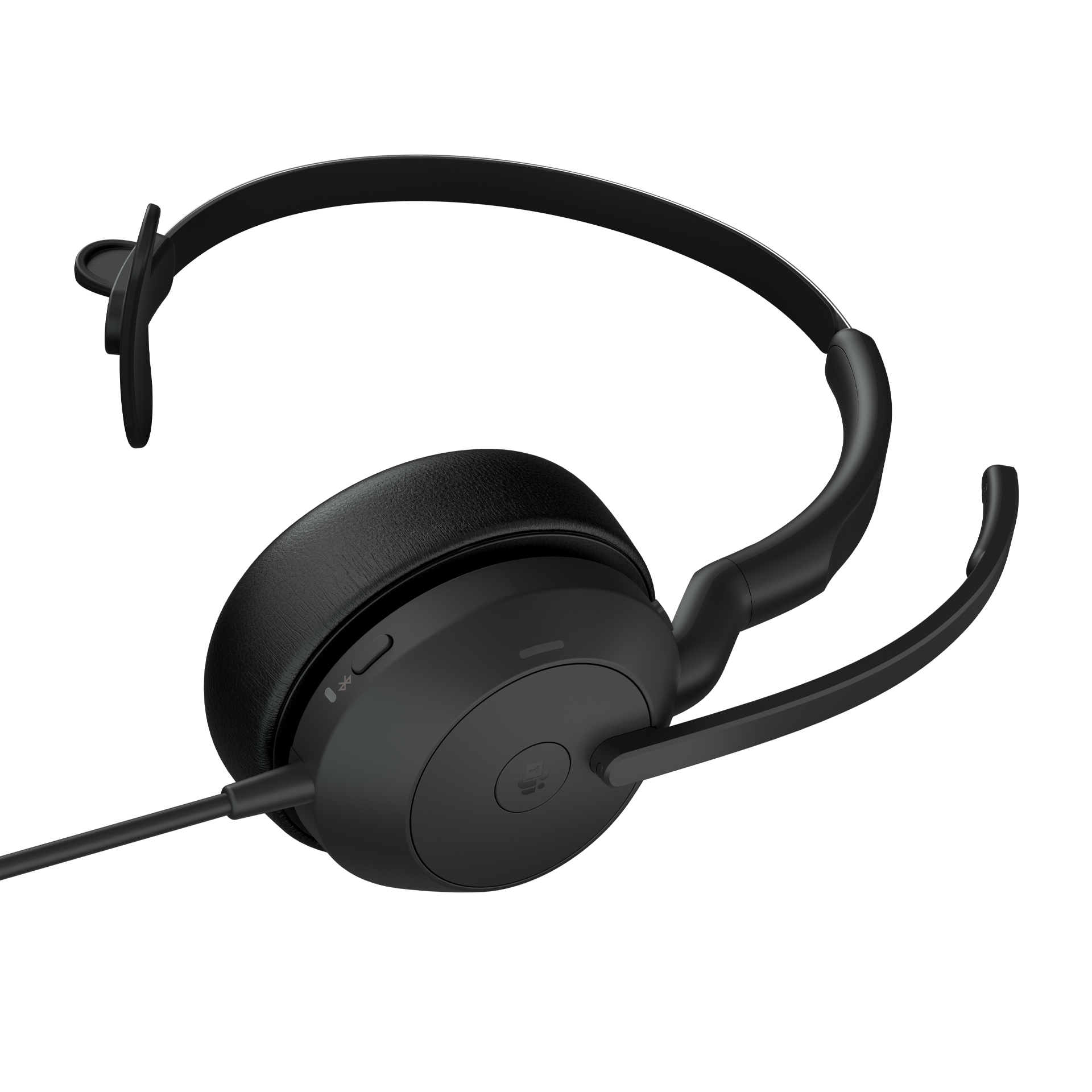 Jabra Evolve2 50 UC Mono On-Ear Headset USB-A Schwarz