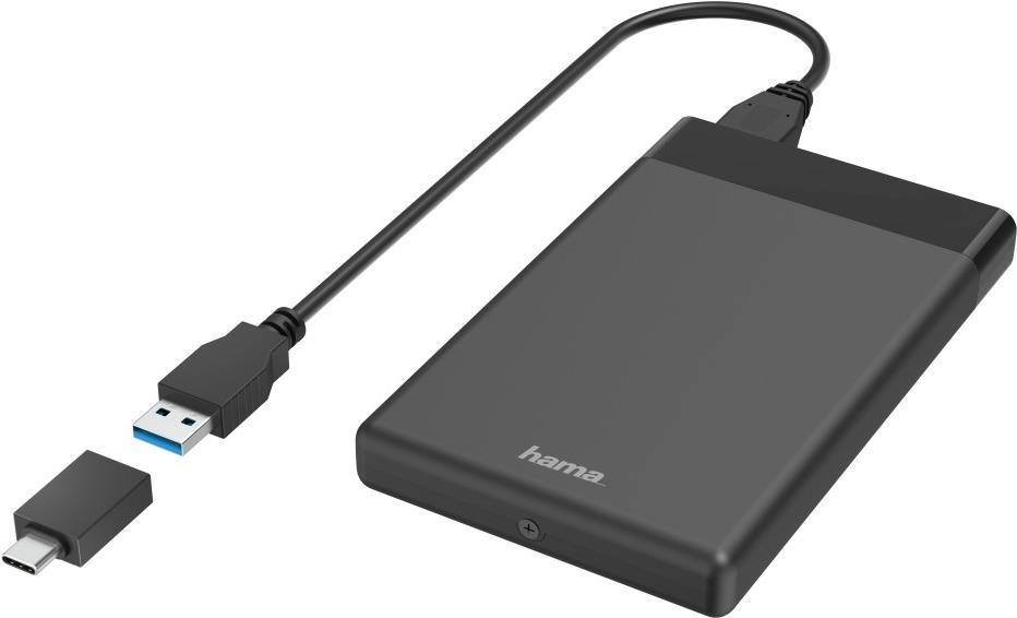 Hama 00200760 Speicherlaufwerksgehäuse HDD / SSD-Gehäuse Schwarz 2.5"  (00200760)