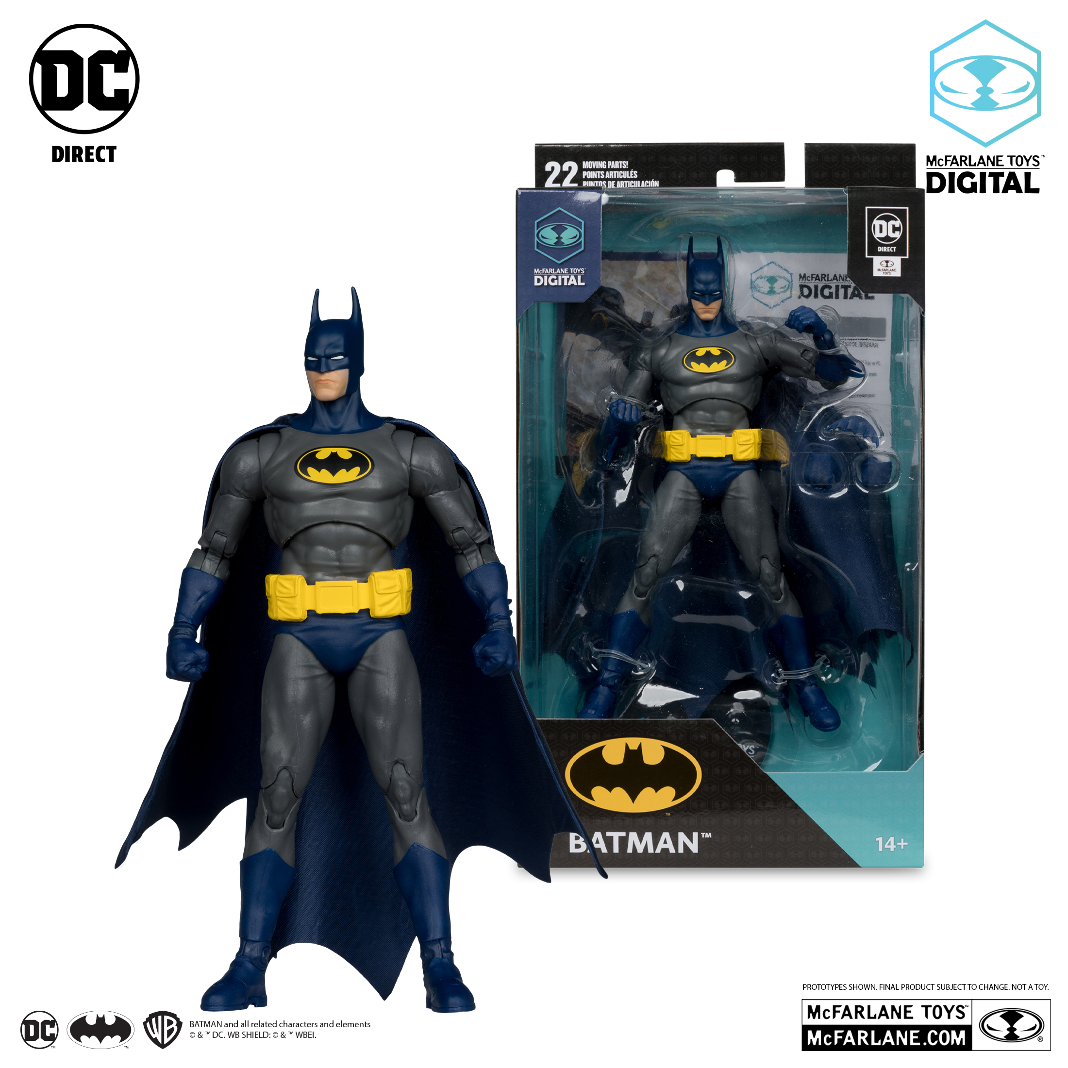 McFarlane Toys DC Direct Batman Actionfigur 7" Schwarz