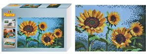 Hama Bügelperlen midi Art "Sonnenblumen", Geschenkpackung Durchmesser Bügelperle midi: 5,0 mm - 1 Stück (00003608)