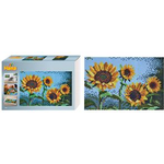 Hama Bügelperlen midi Art "Sonnenblumen", Geschenkpackung Durchmesser Bügelperle midi: 5,0 mm - 1 Stück (00003608)