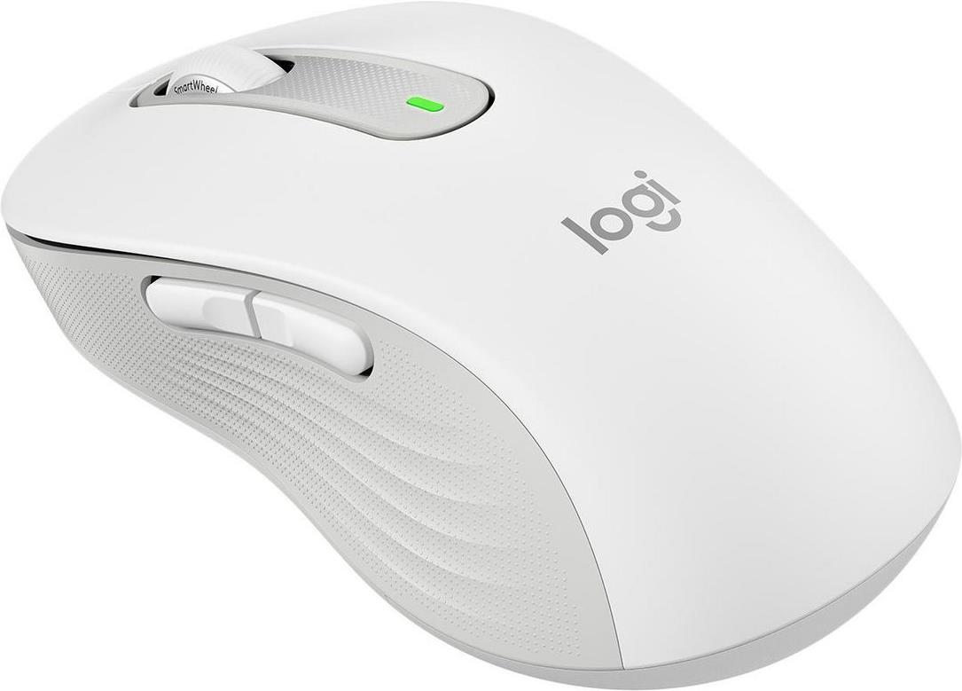 Logitech Signature M650 Large Maus 5 Tasten Bluetooth 2.4 GHz Off-White