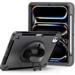 JT Berlin Rugged Kickstand & Handstrap Case| Apple iPad Pro 11" 2024| schwarz| bulk| (30017)