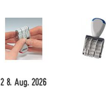 trodat Datumstempel 1010, Abdruckgröße: 4 x 26 mm, blau (74350)