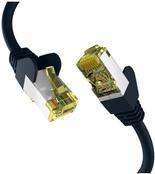 EFB-Elektronik CAT6a SCHWARZ 0,25m Patchkabel S/FTP PIMF RJ45 Netzwerkkabel Ethernetkabel LAN DSL Hersteller: EFB Elektronik (EC020200032)