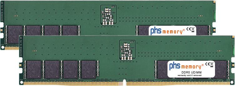 PHS-memory 128GB (2x64GB) Kit RAM Speicher kompatibel mit HP EliteDesk 8 G1i SFF DDR5 UDIMM 5600MHz PC5-44800U (SP611318)
