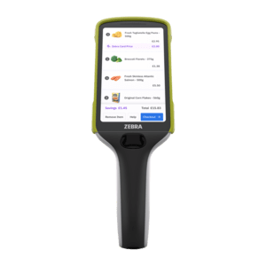 Zebra PS30 PLUS, 10 Devices, 2D, SE4710, 11,9cm (4,7''), USB, BT (BLE), WLAN, NFC, Android Mobiles Datenerfassungsgerät, Retail, 2D, Imager (SE4710, Belichtung: rot), 11,9 cm (4,7''), Touchscreen, kapazitiv, Multi Touch, 1280x720 Pixel, Helligkeit 540cd, Anschluß: USB, Bluetooth (BLE), Wi-Fi 6E, Audio, NFC, Qualcomm Octa Core, 2,4 GHz, RAM: 6GB, Flash: 64 GB, OS: Android (KT-PS30JP-0H1A600-10)